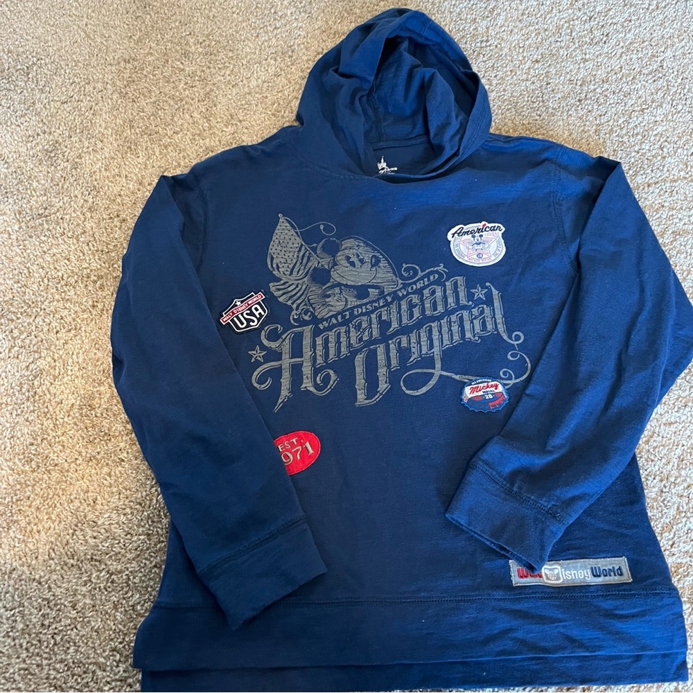 Vintage “American Dream” Disney parks hooded shirt